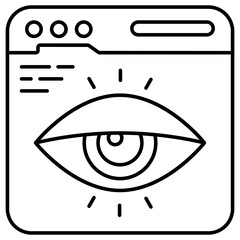 Modern design icon of web monitoring 