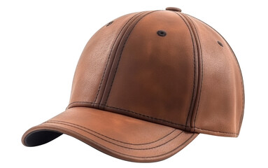 Leather baseball cap cut out