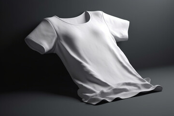 Versatile and Practical, 3D Empty White T-Shirt Mockup for Any Design,3d render Generative AI