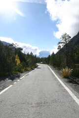 Fototapeta premium Straße mit Landschaft