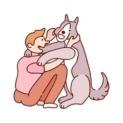 Man With Dog