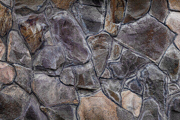 Dark stone natural background stacking stones. Texture stone background