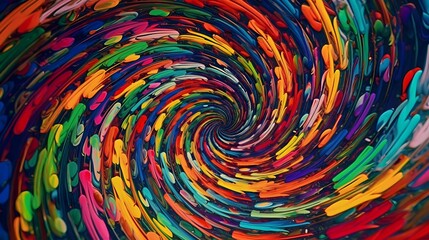 Fototapeta na wymiar A striking abstract photo of colorful swirling patterns