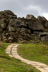 path in the mountains