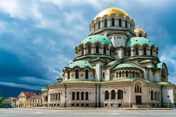 Fototapeta na wymiar st. alexander nevsky cathedral in sofia bulgaria