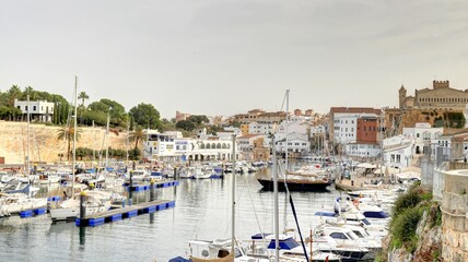 Fototapeta na wymiar ville de Ciutadella de Menorca dans les îles Baléares en Espagne, minorque 