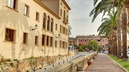 Fototapeta na wymiar ville de Ciutadella de Menorca dans les îles Baléares en Espagne, minorque 