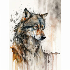Wolf-Watercolor-E