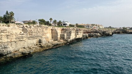 Fototapeta na wymiar survol de Ciutadella de Menorca dans les îles Baléares en Espagne, minorque