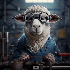 Sheep working, Generative AI