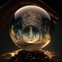 Spirit glass ball, Generative AI