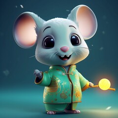 Happy chinese mouse, Generative AI