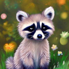 An Adorable Baby Racoon