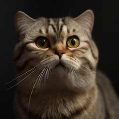 Cat face, Generative AI