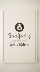 A picture of word saying Breastfeeding is the hardest yet most rewarding thing you will do in your life, reminding woman a good things about breastfeeding.