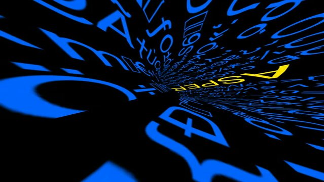 Mental disorder tunnel - asperger syndrome vertical video