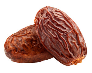 Dates isolated on white background, full depth of field