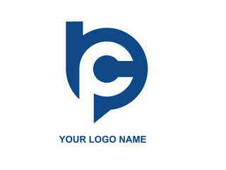 alphabet letters icon logo CB or BC