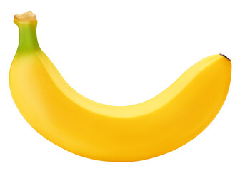 Banana isolated on white background, full depth of field