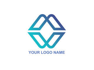 Simple vector logo in a modern style. Top of the mountain
