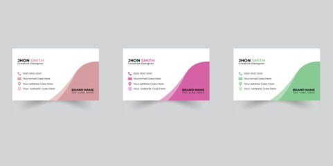 Single-sided business card design 
Business card design free Free vector elegant business card modern and clean professional business card template 