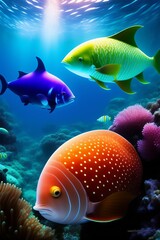 Fototapeta premium fish in aquarium