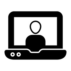 Business Call Glyph Icon