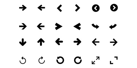 arrow icon vector set, icon, symbol, logo, clipart, isolated. vector illustration. vector illustration isolated on white background.