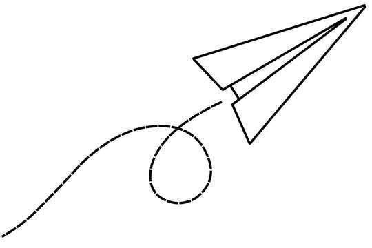 recommend clip art: paper airplane with flying lines