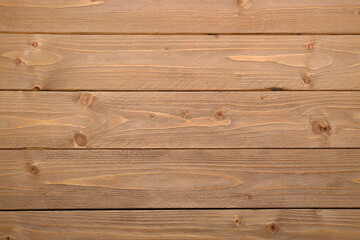 Fototapeta na wymiar View of brown wooden texture as background