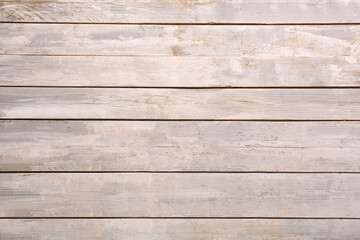 Obraz na płótnie Canvas View of white weathered wooden texture as background