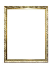 Golden Frame Isolated / Empty Frame Mock up / Frame isolated on white background / Bilderrahmen /...