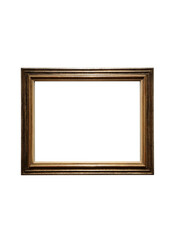 Brown Frame Isolated / Empty Frame Mock up / Frame isolated on white background / Bilderrahmen / Mockup / Isolated frame / Rahmen / Isolated / Photo frame / Isolated graphic / 3-D / Work Space