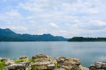 Photo of a waterscape in a village in Indonesia