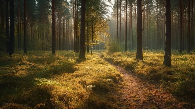 Deep down in a forest