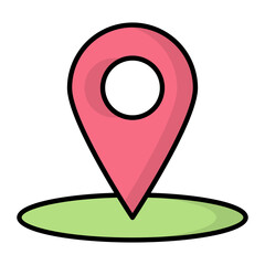 Location Line Color Icon
