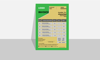  Vector design Invoice creative layout 