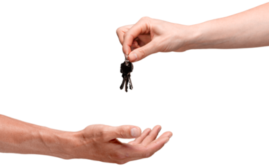 Handing keys to someone else
