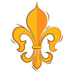 Isolated lys flower symbol icon Vector