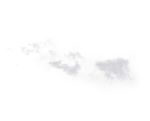 Smoke, fog or png alpha channel of smokey flare and steam or gas. Mist cloud, pollution or climate and design element texture in air for art isolated on transparent gray and white background