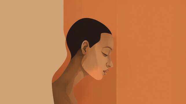 Warm and earthy minimalist wallpaper