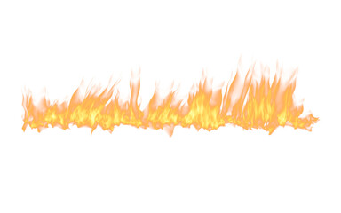 Flame, fire and heat on transparent png background inferno or orange energy. Illustration of danger, flammable and texture design and realistic wildfire graphic detail, glow and earth element