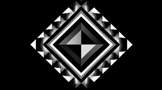 Fototapeta Optical illusion of overlapping diamonds