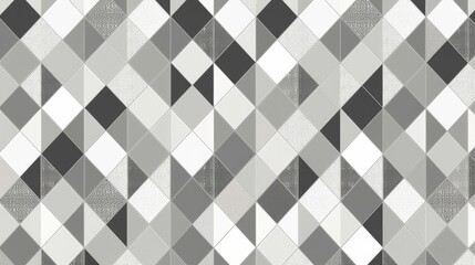 Diamond mosaic squares in precise gray