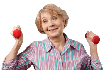 Portrait of an attractive elegant senior woman