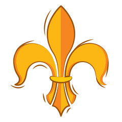 Isolated lys flower symbol icon Vector