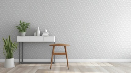 Geometric diamond pattern in gray