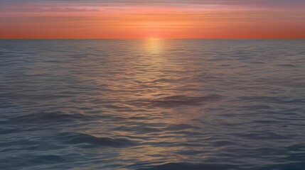 Fototapeta premium Sunset with warm streaks