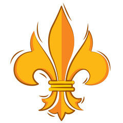 Isolated lys flower symbol icon Vector