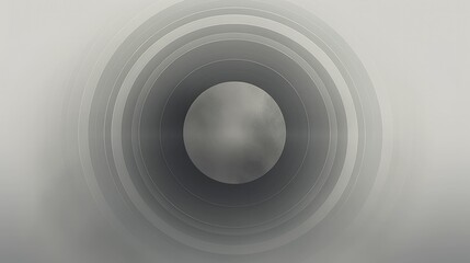 Layered foggy grayish circle design